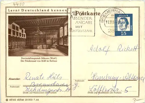 Münster i. W., der Friedenssaal von 1648 im Rathaus -516100