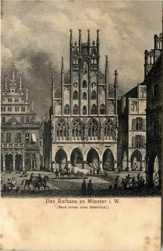 Münster i. W., das Rathaus -516180