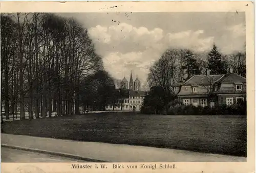 Münster i. W., Blick vom Königl. Schloss -516408