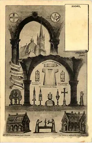Aachen, Erinnerung an die Aachener Heiligtumsfahrt -514904