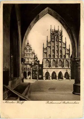 Münster i. W., Stadtweinhaus und Rathaus -516112