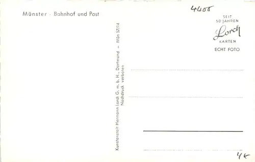 Münster i. W., Bahnhof und Post -517526