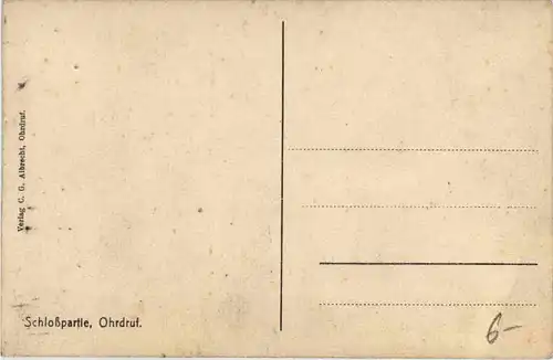 Gruss aus Orhrdruf i. Thür., Schlosspartie -516884