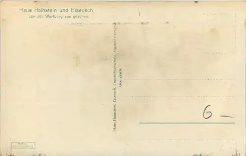 Eisenach, Haus Hainstein von der Wartburg aus gesehen -516608