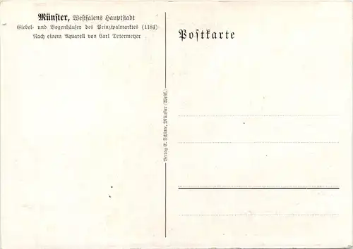 Münster i. W., Giebel- und Bogenhäuser bei Prinzipalmarkt -516366