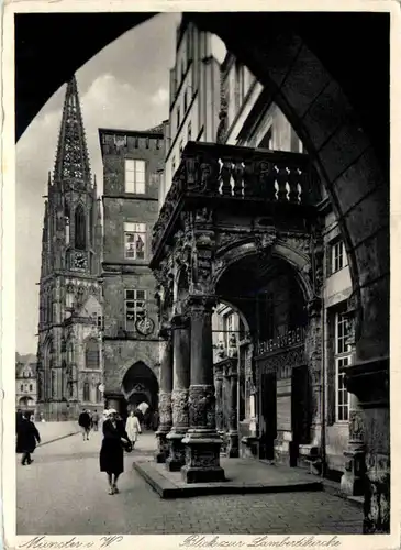 Münster i. W., Blick zur Lambertikirche -518072