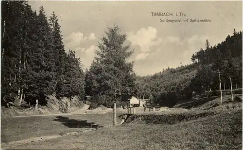 Tambach - Dietharz, Spittergrund mit Spittermühle -517212