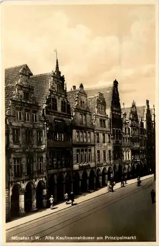 Münster i. W., Alte Kaufmannshäuser am Prinzipalmarkt -517808