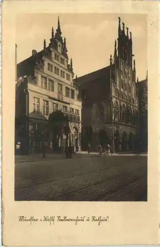 Münster i. W., Stadtweinhaus und Rathaus -517964