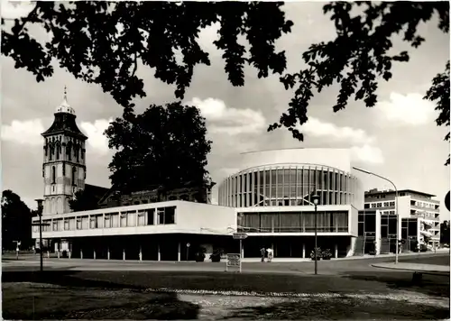 Münster i. W., Stadttheater und Martinikirche -518062