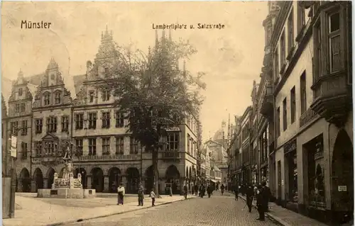 Münster i. W., Lambertiplatz und Salzstrasse -517690