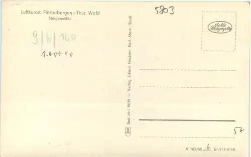 Finsterbergen,, Steigermühle -518160