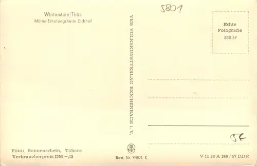 Winterstein/Thür. Wald, Mütter-Erholungsheim Eichhof -518178