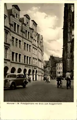 Münster i. W., Prinzipalmarkt mit Blick zum Roggenmarkt -517960