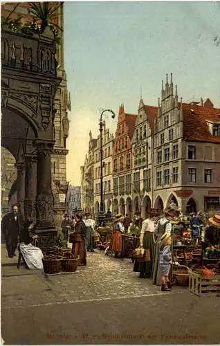 Münster i. W., Gemüsemarkt am Prinzipalmarkt -517646