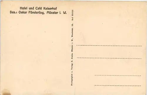 Münster i. W., Cafe Kaiserhof -517904