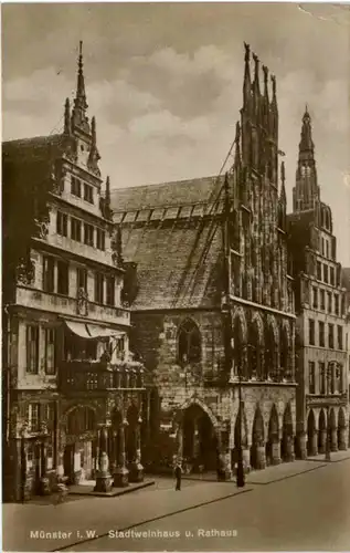 Münster i. W., Stadtweinhaus und Rathaus -517764