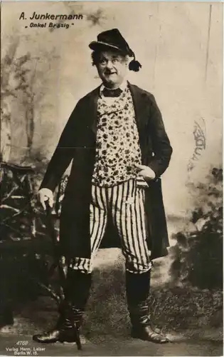 Schauspieler - A. Junkermann - Onkel Bräsig gelaufen in GGraudenz -626814