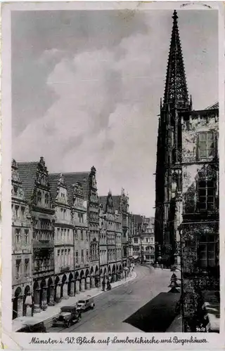 Münster i. W., Lambertikirche und Bogenhäuser -517980