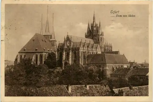 Erfurt, Dom von Süden -501864