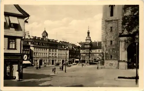 Eisenach, Blick zum Schloss und Rathaus -518138
