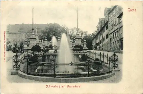 Gotha, Schlossberg mit Wasserkunst -518328