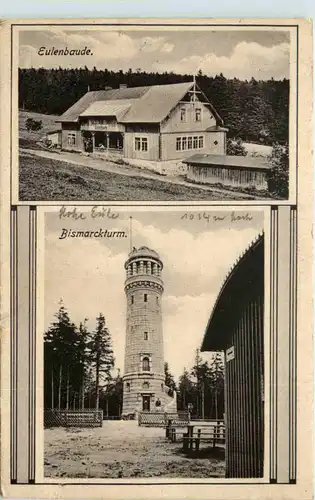 Eulenbaude - Bismarckturm - Feldpost Glätzisch Falkenberg -626644