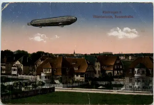 Wilhelmshaven - Rüstringen Villenkolonie mit Zeppelin -491764