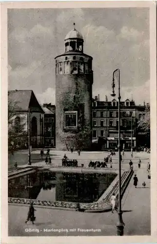 Görlitz, Marienplatz mit Frauenturm -502218