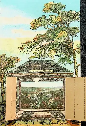 Schwarzburg Thüringen Trippstein zum Aufklappen -625950