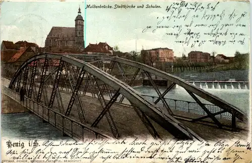 Penig in Sachsen - Muldenbrücke -627044