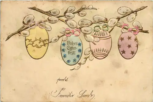 Frohe Ostern - Prägekarte -627064