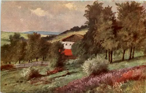 Künstlerkarte - Feldpost Garnison Lazarett Cüstrin -626018