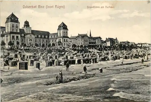 Seebad Binz Rügen, Strandleben am Kurhaus -502532