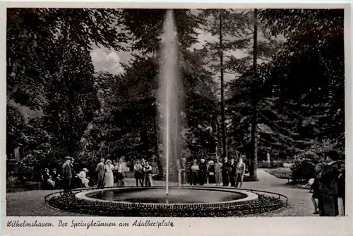 Wilhelmshaven - Der Springbrunnen am Adalbertplatz -492224