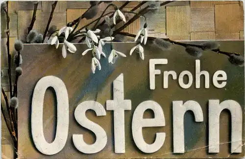 Frohe Ostern - gelaufen in Niederschönhausen -627264