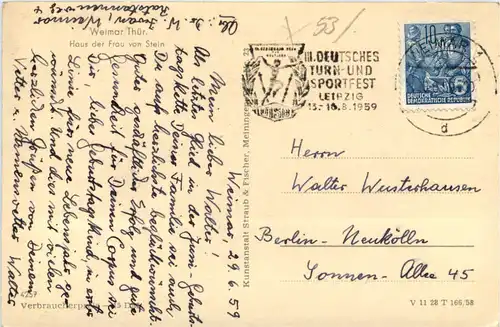 Weimar - Haus der Frau von Stein -626478