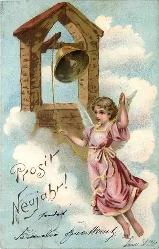 Neujahr Engel gelaufen in Inowrazlaw Pommern -626630