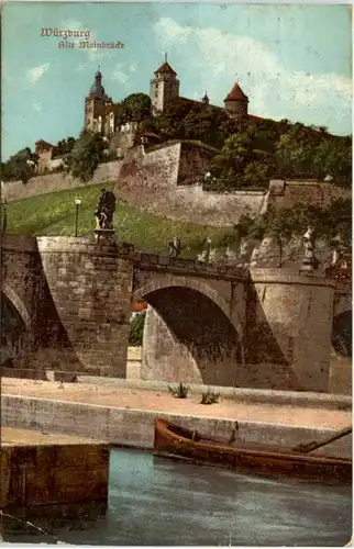 Würzburg - alte Mainbrücke -627564