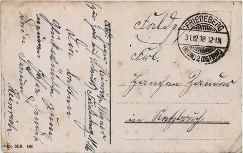 Neujahr - Feldpost Friedeberg -627704