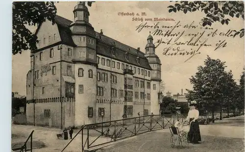 Offenbach am Main - Schloss vom Maindamm -492864