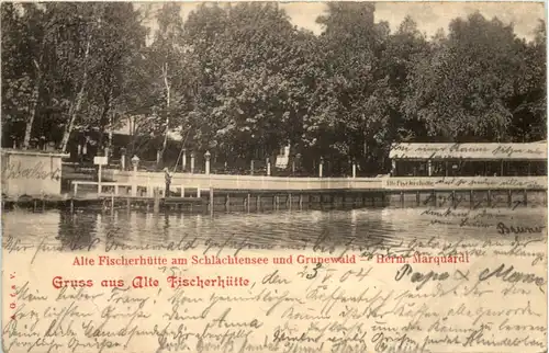 Schlachtensee - Gruss aus Alte Fischerhütte -626896