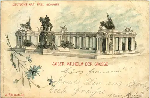 Berlin - Kaiser Wilhelm der Grosse - Litho -628024