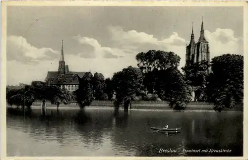 Breslau - Dominsel mit Kreuzkirche -628664