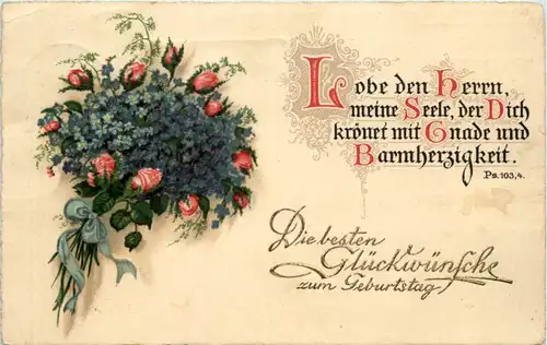 Geburtstag Bibelspruch gelaufen in Stolp Pommern -626132