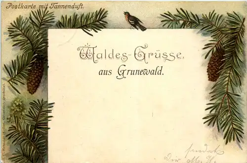 Waldes-Grüsse aus Grunewald - Litho -629642