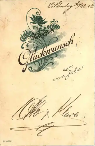 Neujahr - Jugendstil -628022