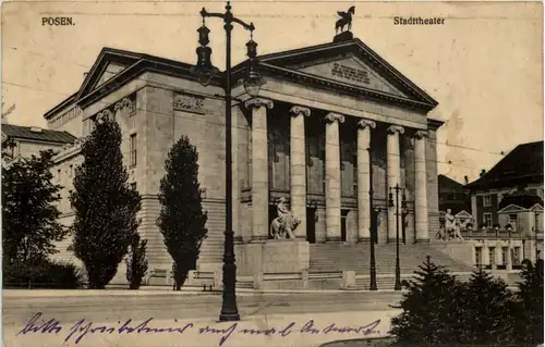 Posen - Stadttheater - Feldpost Sächs. Fuss Art. Regiment 19 -628130