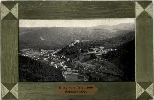 Schwarzburg, Blick vom Trippstein -518894