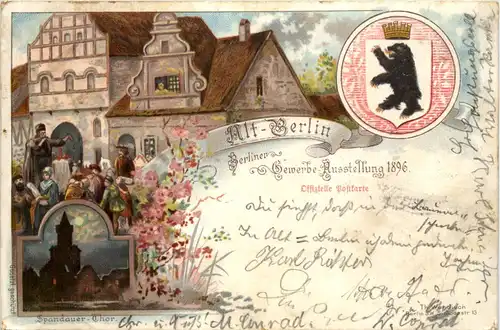 Berlin - Gewerbe Ausstellung 1896 - Litho -627052